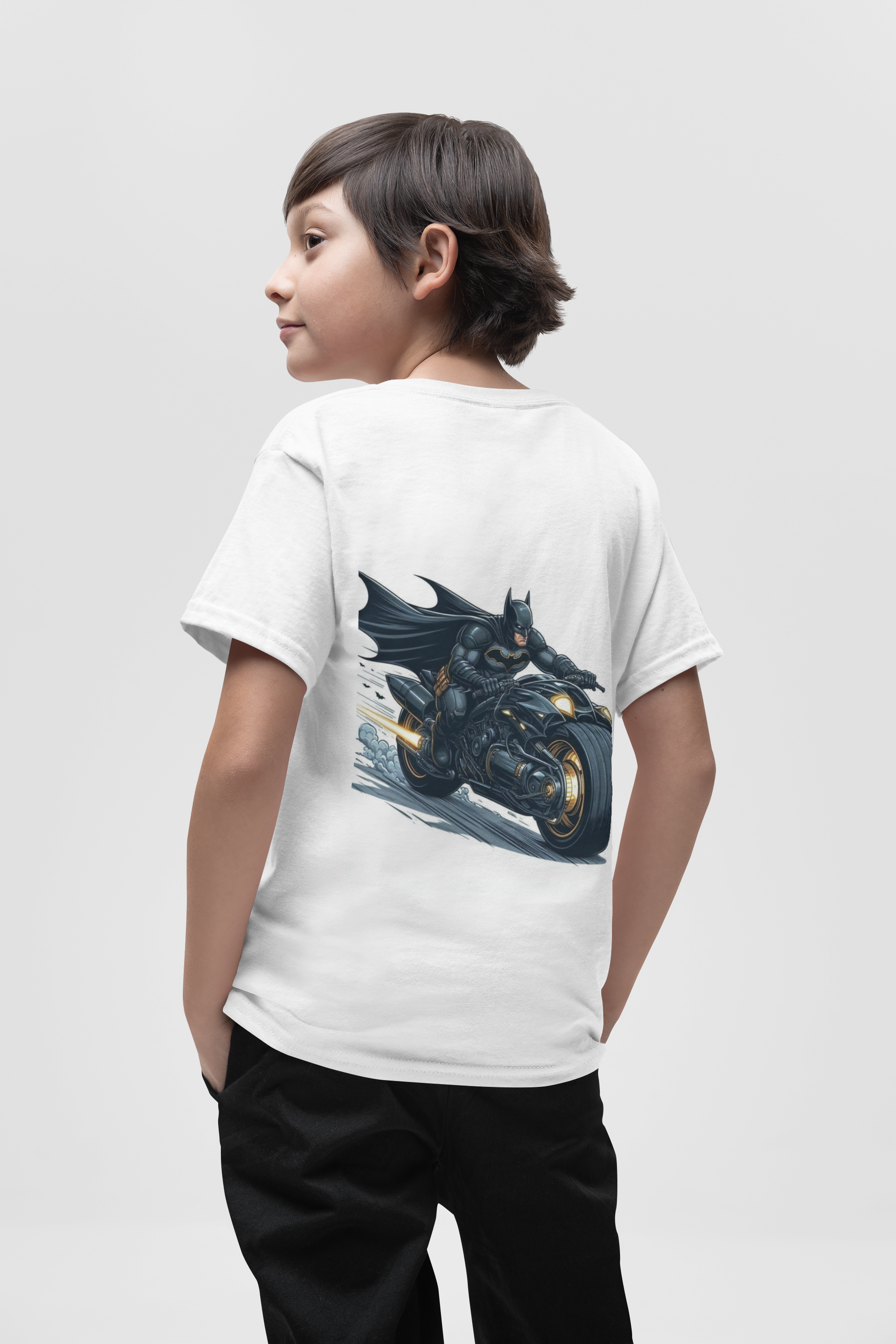 Super hero motorcycle graphic t-shirt