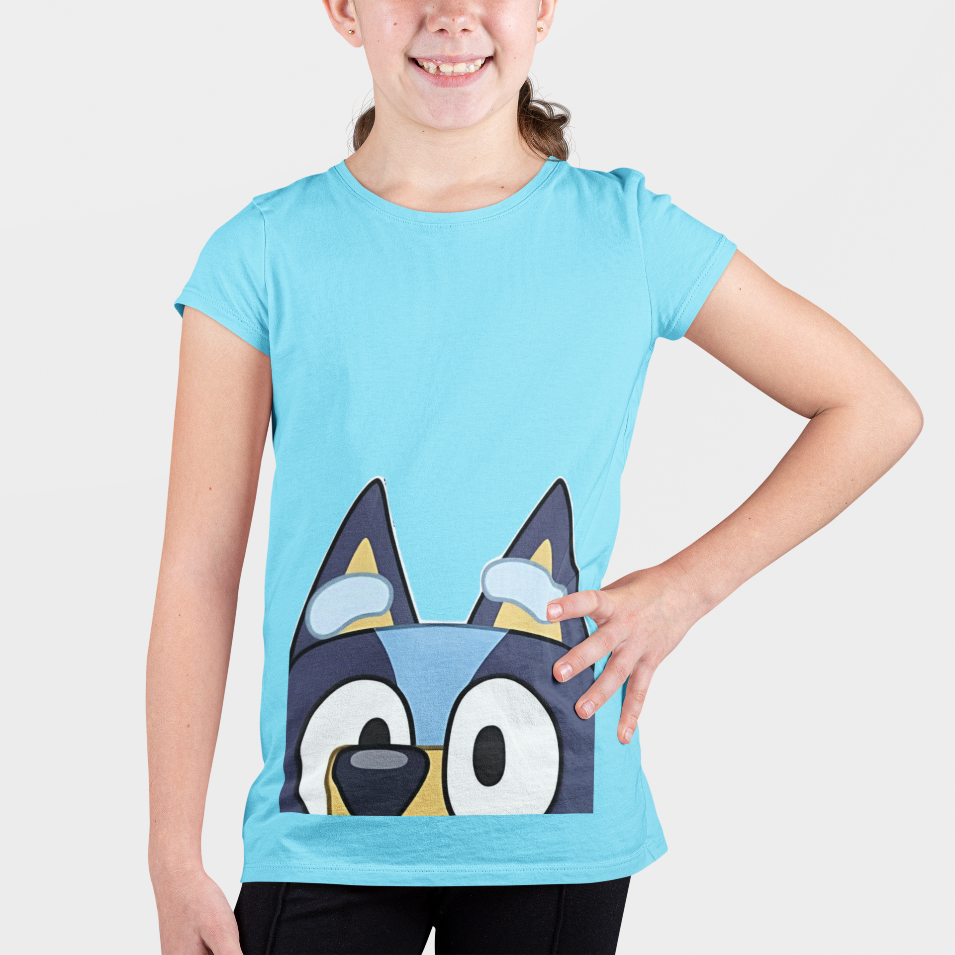 Bluey cartoon dog kids t-shirt