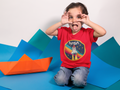 Nasa space explorer kids t-shirt -red