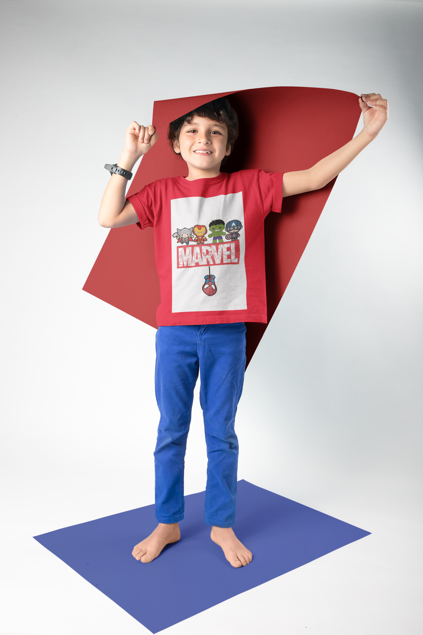 Marvel superhero  graphic kids t-shirt