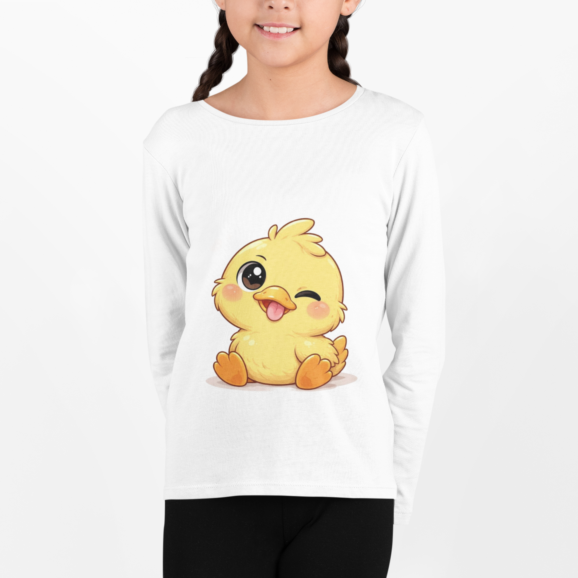 cute chick graphic t-shirt