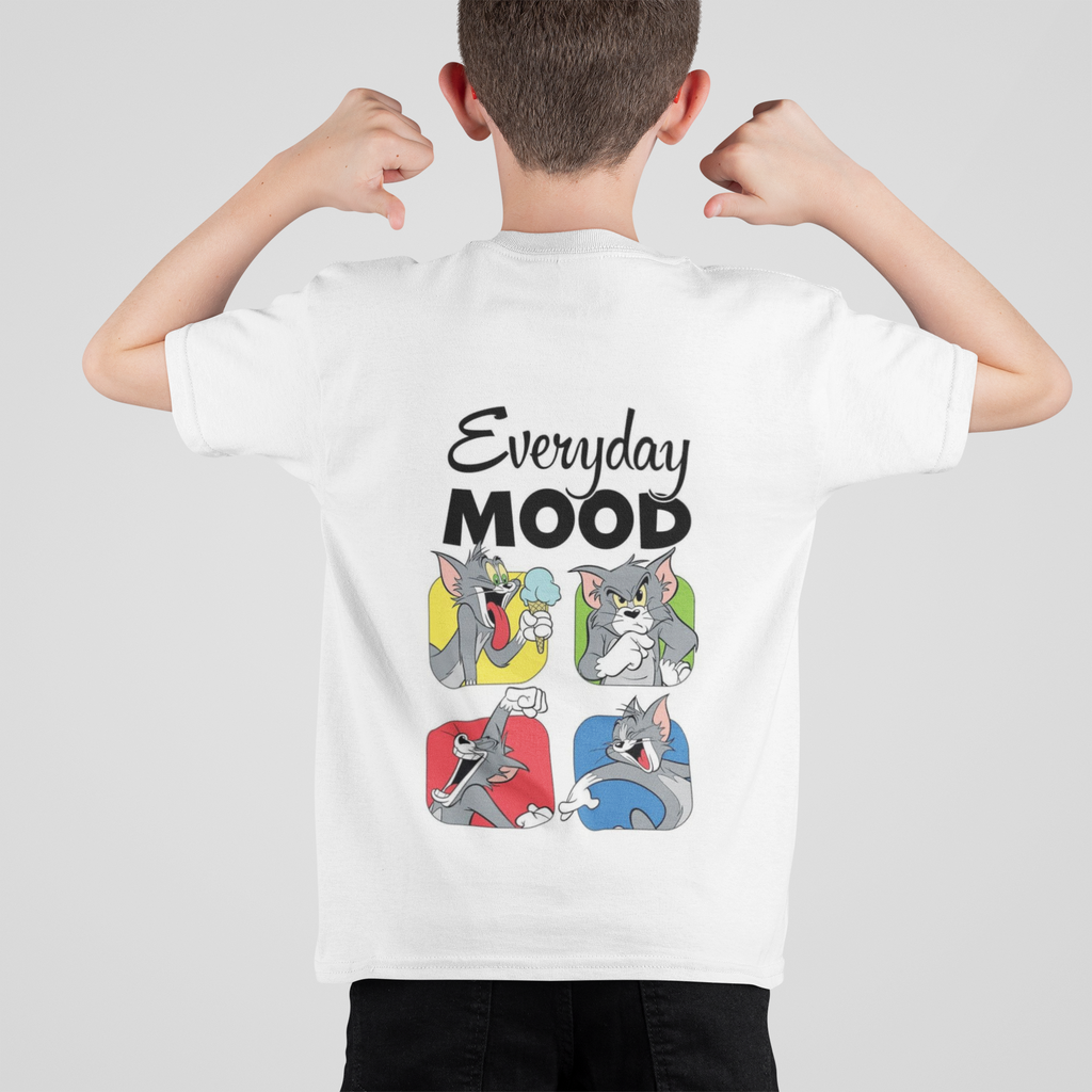 Everyday mood cartoon t-shirt