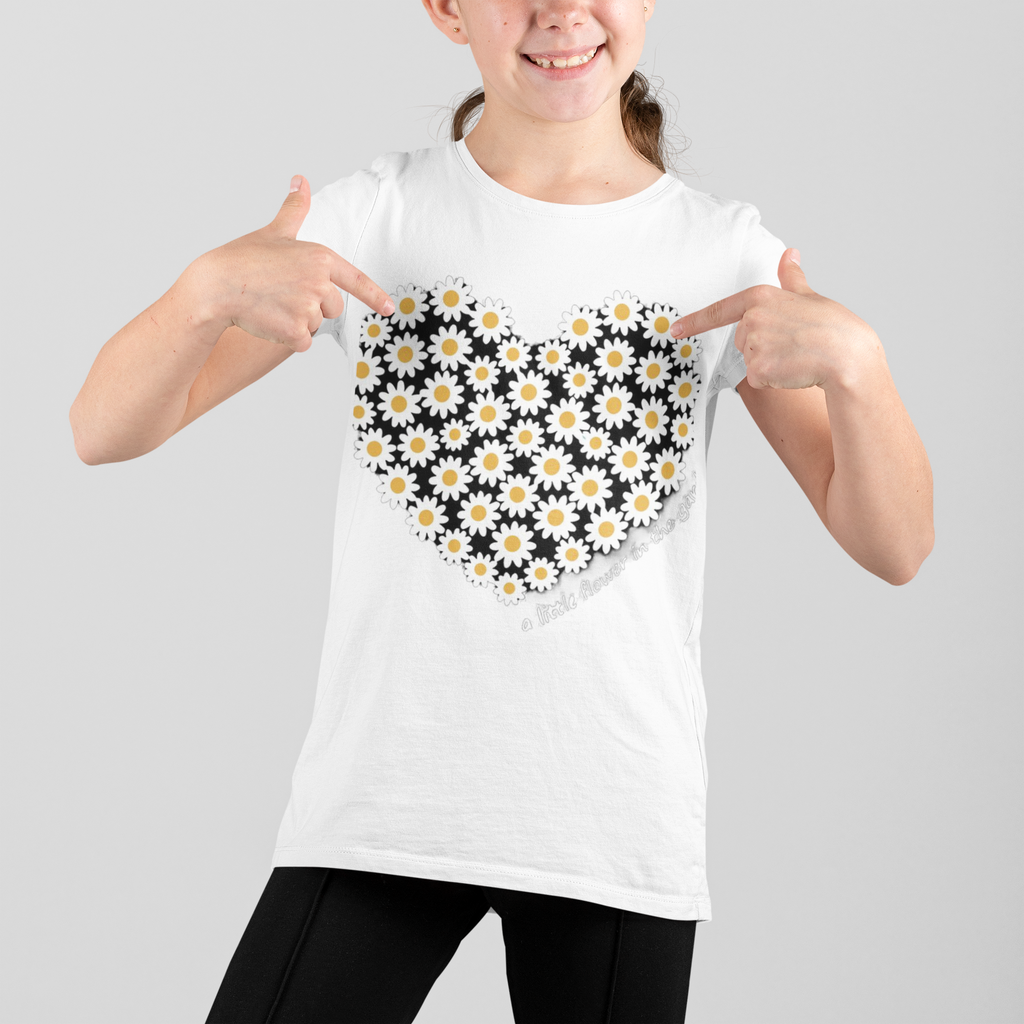 Daisy heart graphic t-shirt