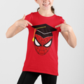 Spiderman graduate cap kids graphic t-shirt
