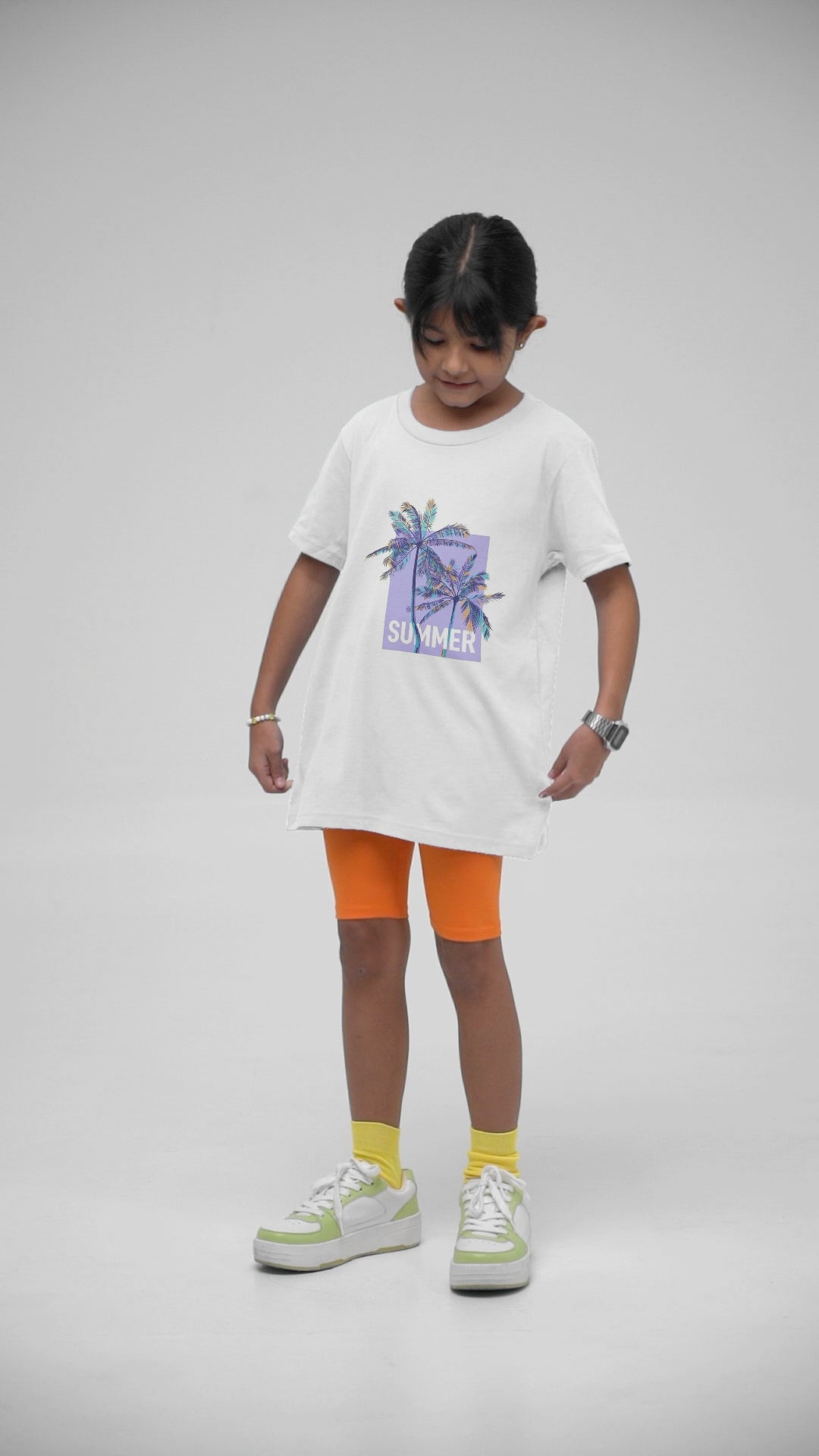 Summer palm graphic t-shirt