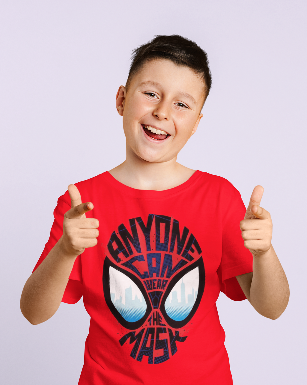 Anyone can wear the mask graphic t-shirt