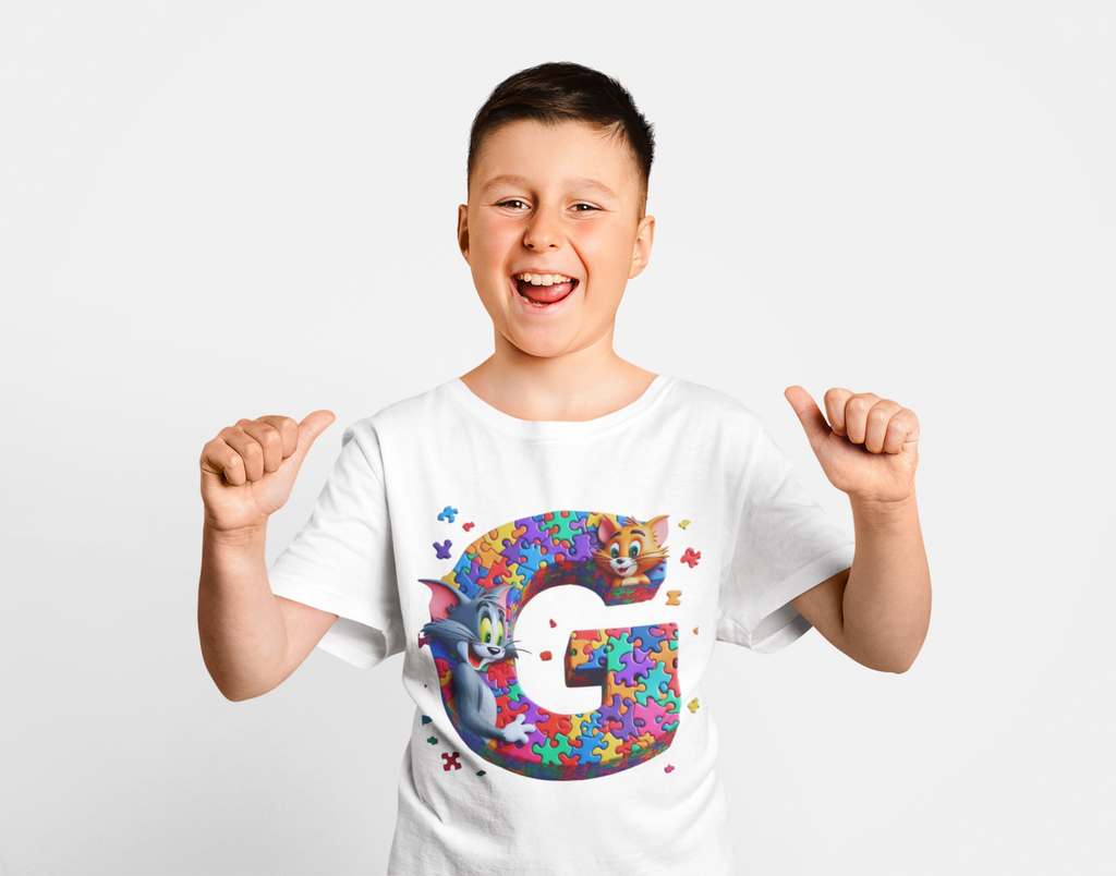 Alphabet G graphic kids t-shirt