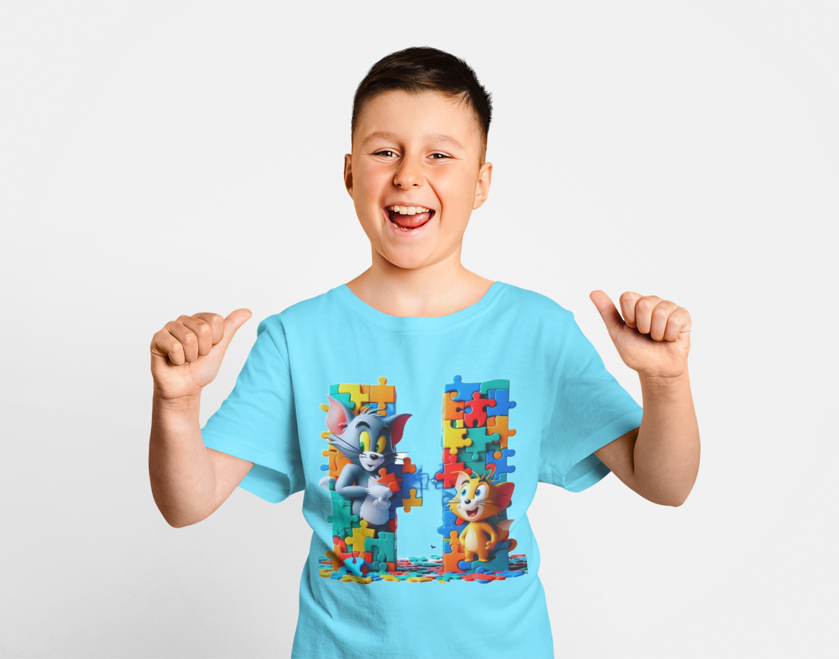 Alphabet H graphic kids t-shirt