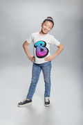 Kids personalised alphabet B t-shirt
