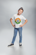 Flower tricolour kids t-shirt