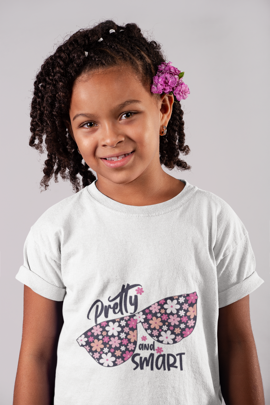 preety floral sunglasses graphic t-shirt